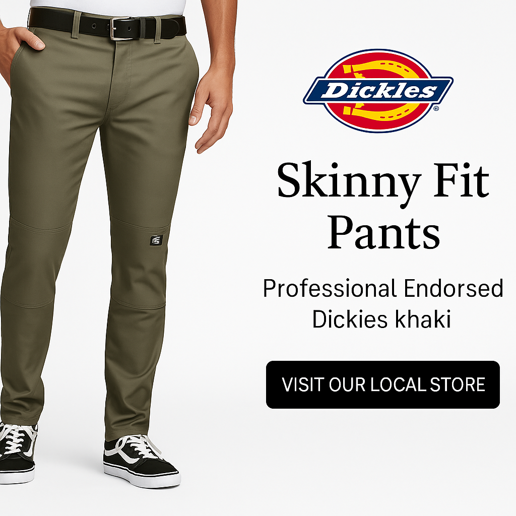 FLEX Skinny Fit Double Knee Work Pants